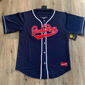 NWT Bad Boy Records Jersey Smalls 72 Biggie Smalls Invisible Bully Blue 3XL New